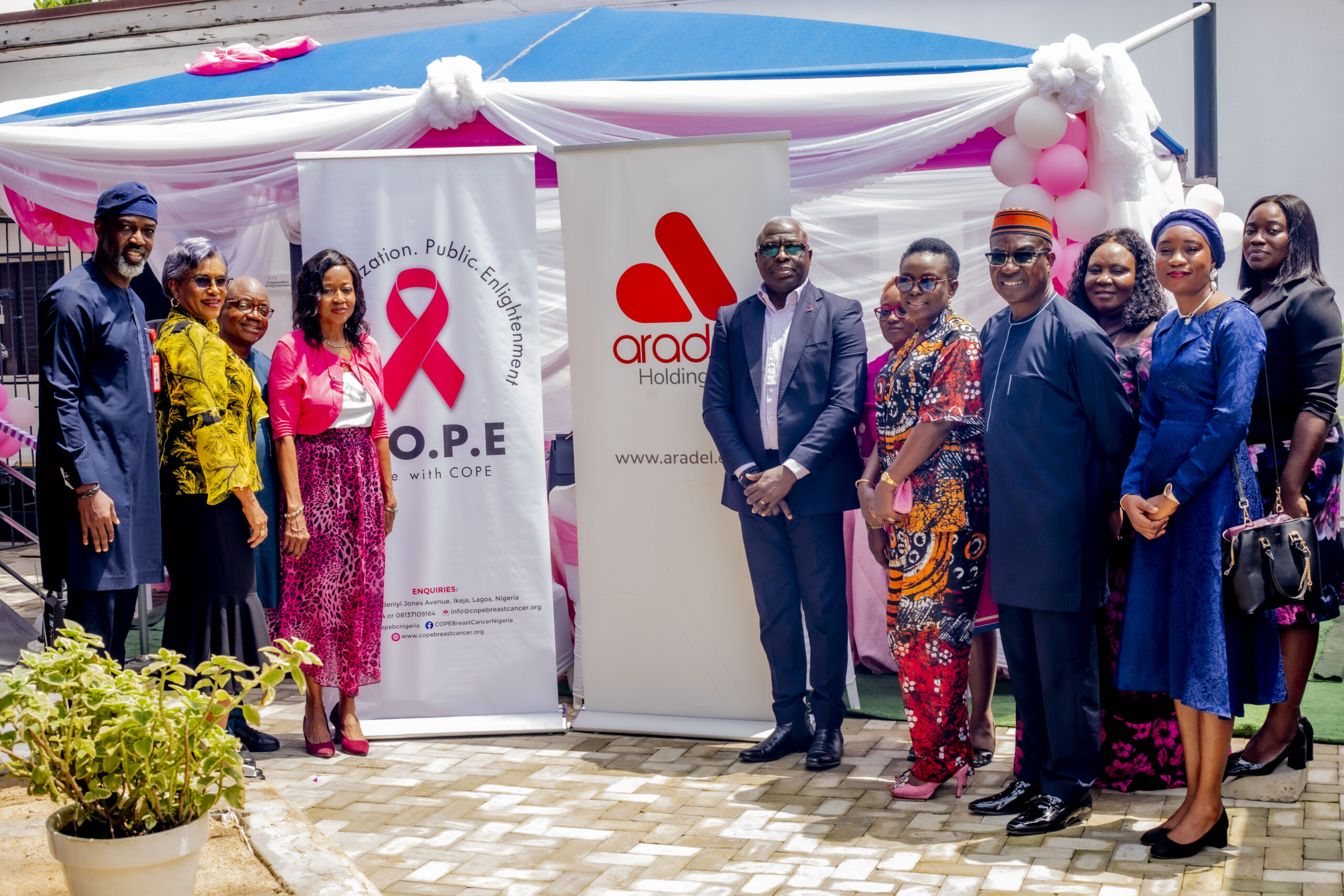 Aradel Holdngs Plc Commissions C.O.P.E Cancer Screening Rooms
